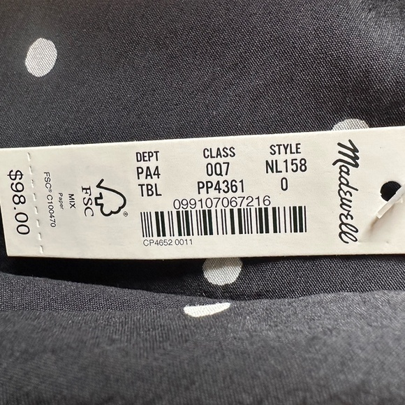 Madewell Layton Mini Slip Polka Dot Dress - Picture 4 of 7